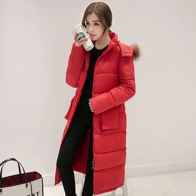 Q IMAGE Winter Jacket Coat Women's Slim Long Parka Jackets Coats Overcoat Winter Jacket Women 