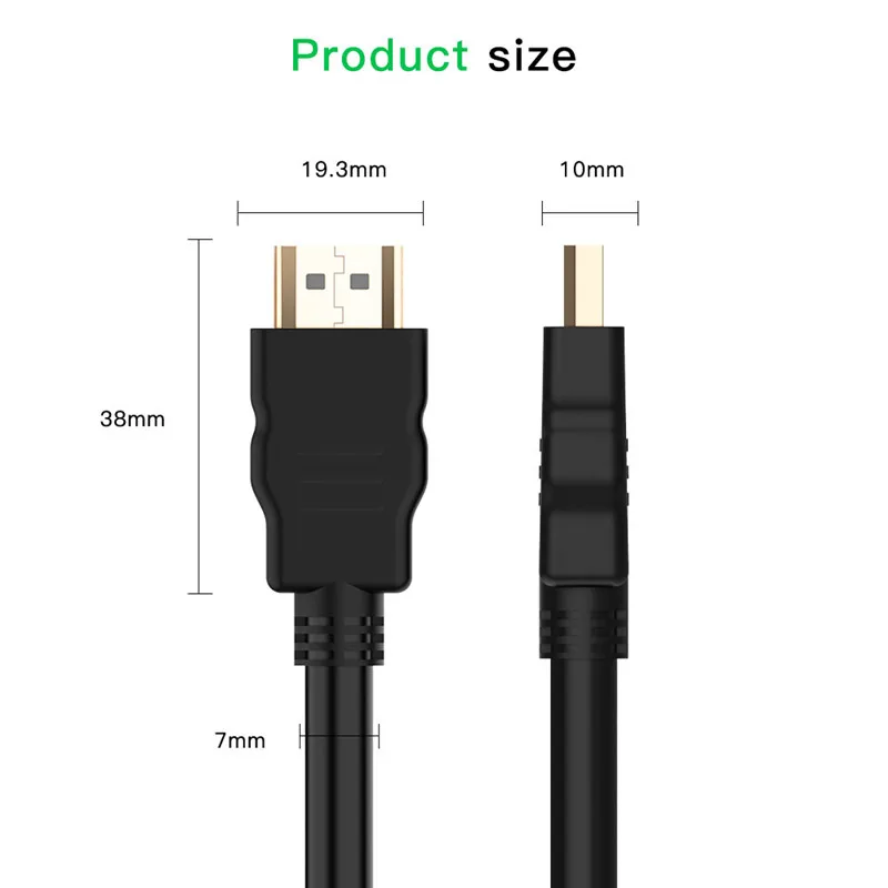 Кабель Robotsky HDMI 4K HDMI 2,0 кабель 1 м 2 м 5 м 10 м для Xbox 360 PS3 4 pro приставка, кабель проектора