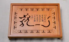 Heißer Verkauf Kung Fu Tee-Set Natürliche Holz Bambus Tee-tablett rechteckigen Traditionellen Bambus Puer Tee Tablett Chahai Teetisch Heißer verkauf