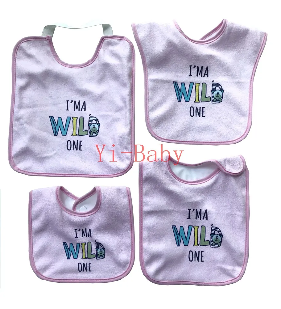 

Free shipping Baby bibs Girls Infant saliva towels Burp Cloths Baby waterproof bib YB19001 4pcs/set