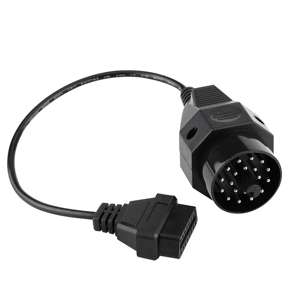 Car Diagnostic Cables Connectors 1Pcs 20 Pin to 16 Pin OBD2 Female Adapter Connector Scanner Cable For BMW E36 E38 E39 E46