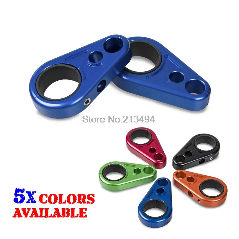 

Blue CNC Motorbike Brake Line Clamps for Polaris Predator Outlaw Scrambler Trail Blazer Motorcycle Accessories