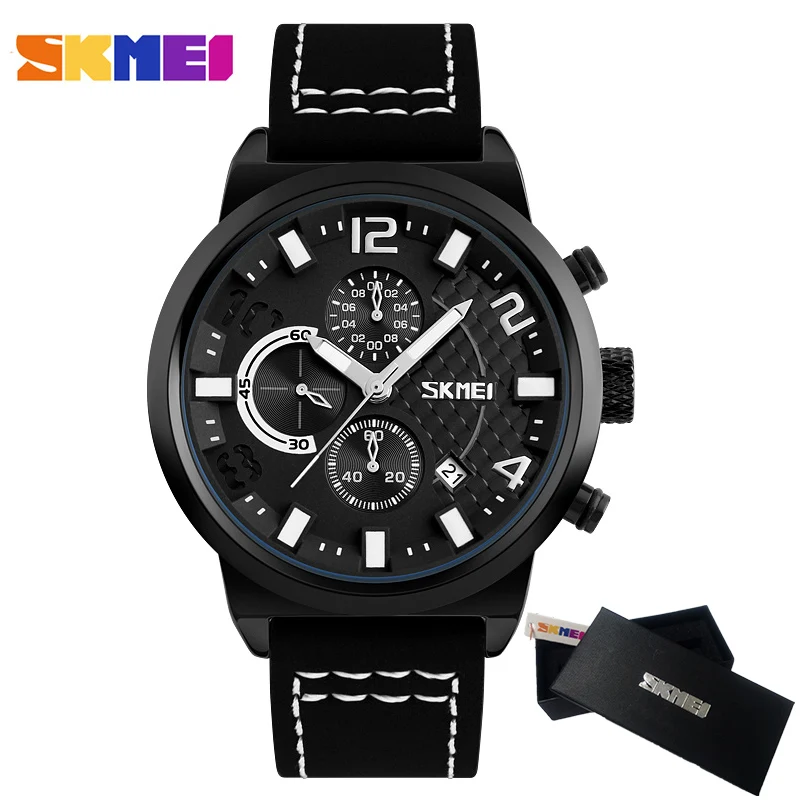 

2017 SKMEI Watch Chronograph Mens Watches Top Brand Luxury Sports Watches Men Clock Quartz Wrist Watch Male Relogio Masculino