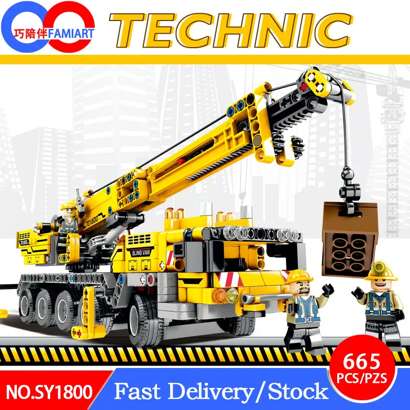 

Legoings technic 665Pcs Technical The tractor excavator set Construction vehicle Educational Building Blocks Bricks Toys for boy