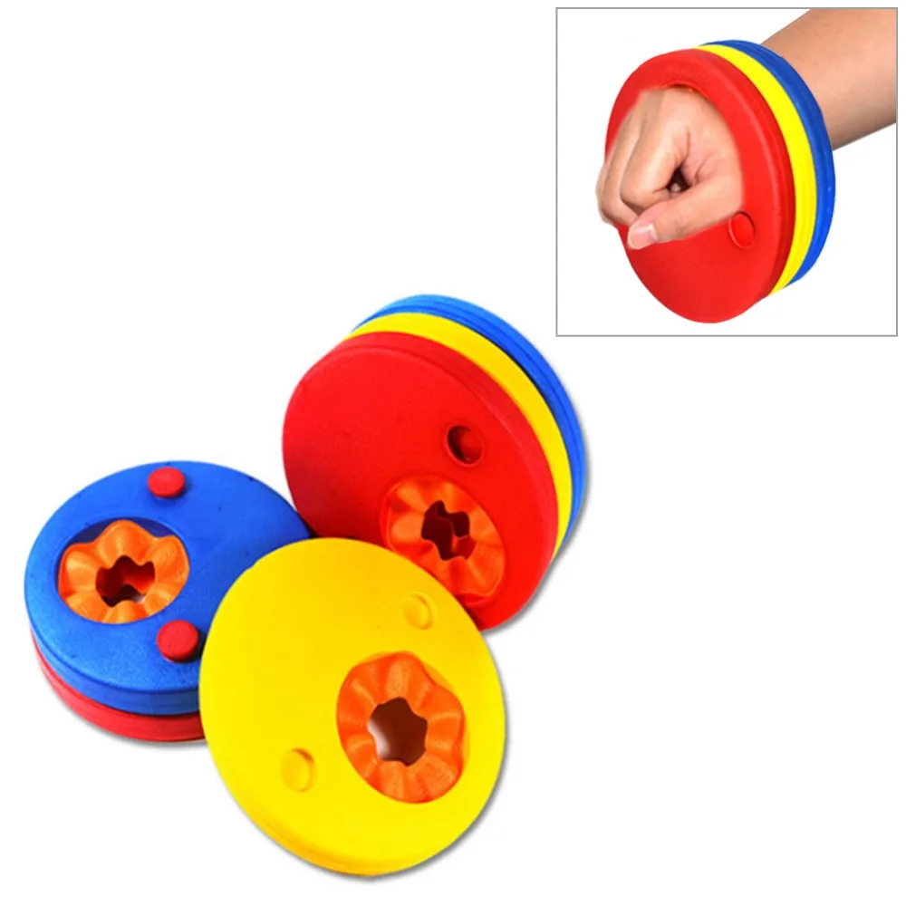 

6PCs/ Pack EVA Foam Swim Discs Arm Bands Floating Sleeves Inflatable Pool Float Board Baby Swimming Exercises Circles Rings