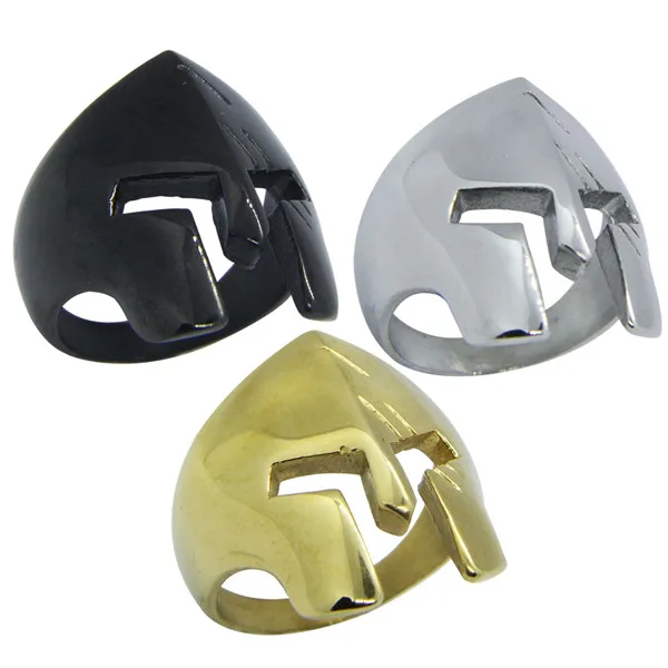 Buy Helmet Mask 316L Stainless Steel Ring Cool Design