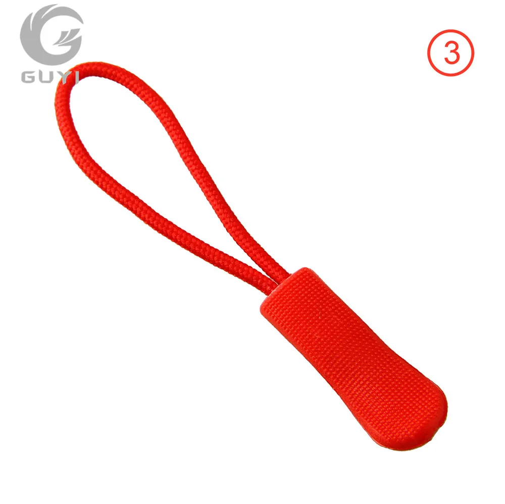 20pcs/lot PU zipper slider suitcase zipper puller Colorful Decorative Zipper Pull Cords for bags garment accessory