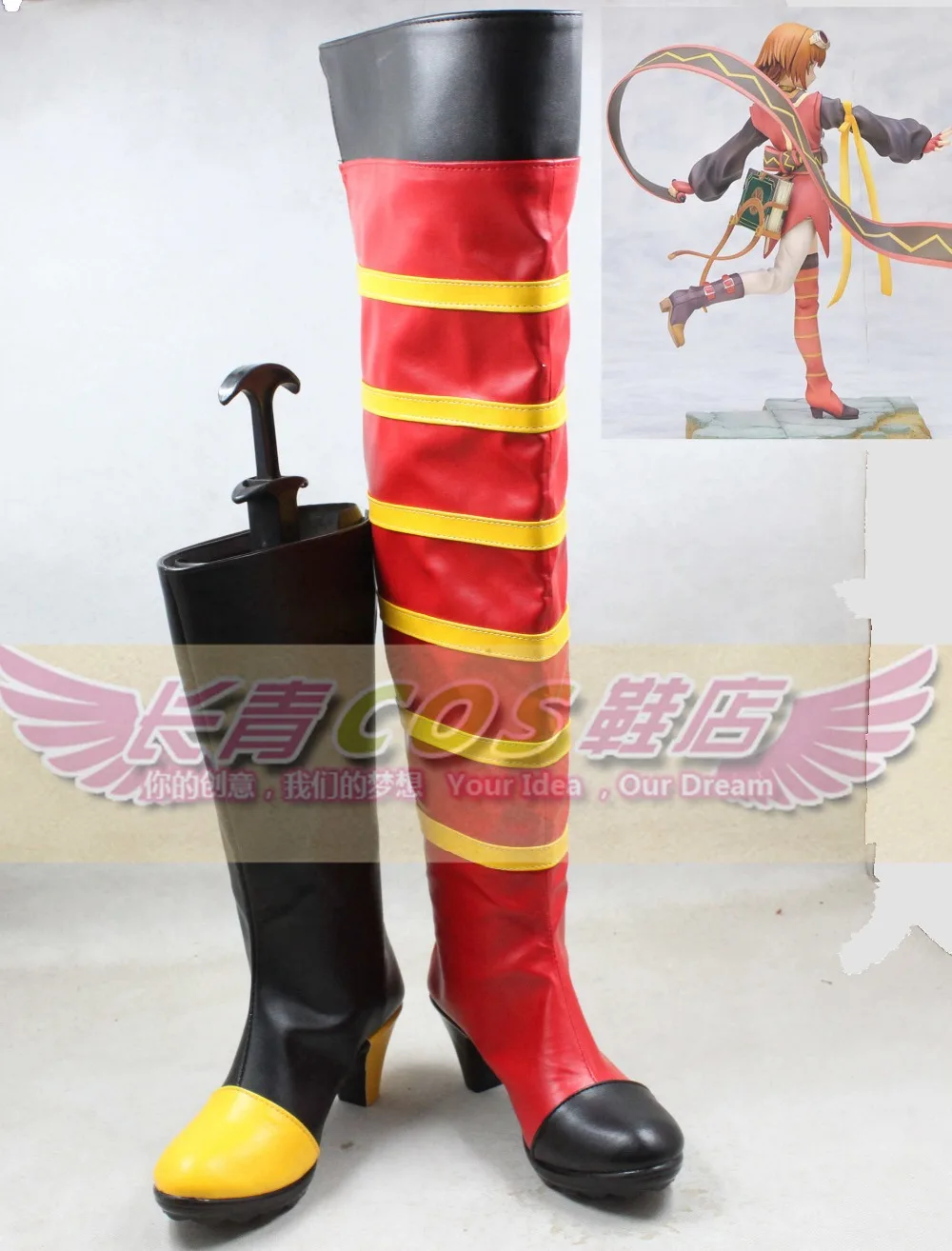 

Anime Tales of Vesperia Rita Cosplay Shoes custum made Boots