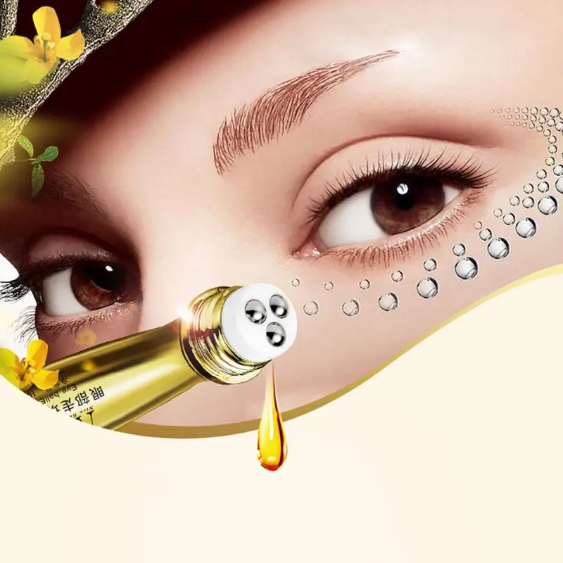 Дамы Красота уход за кожей лица золото Roll-на крем для глаз против темных кругов сущность Крема для области вокруг глаз MakeupT9