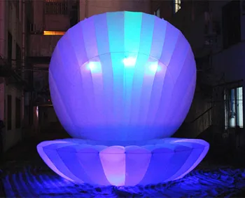 

Free shipping diameter 3m height 3.5m 2018 white color giant inflatable shell for sale