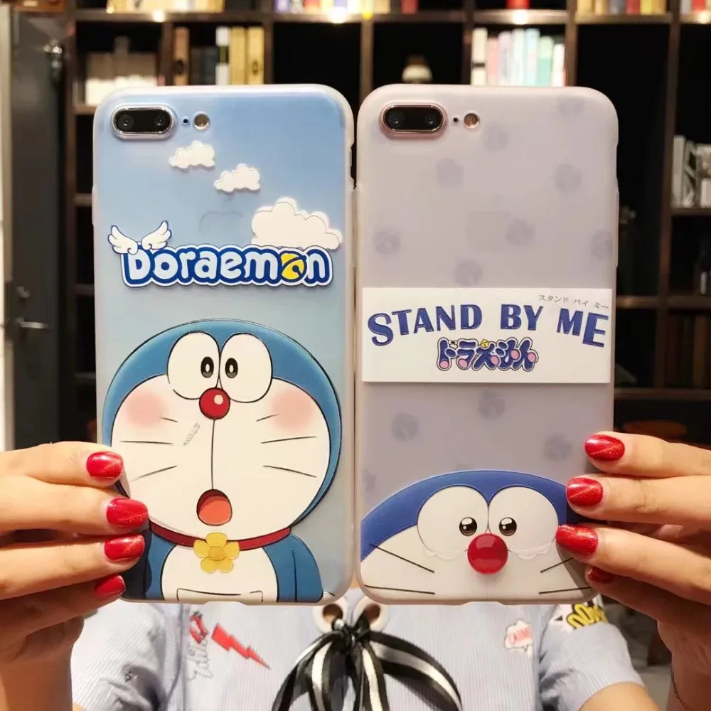

Ultra thin Cartoon cute Doraemon Case Soft TPU Phone Cases Cover For iPhone 7 7Plus For iphone 6G 6S 6Plus Silicone Case