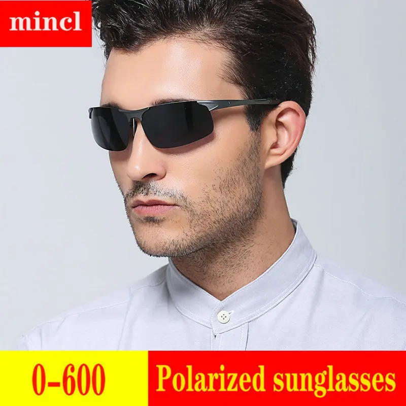Optical Prescription Sunglasses Men Myopia Aluminum Magnesium Sun Glasses for Men Polarized