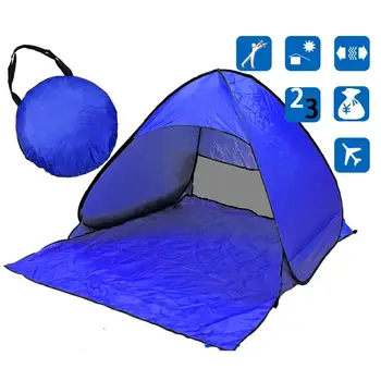 

Beach Tent Ultralight Folding Tent Pop Up Automatic Open Tent Family Tourist Fish Camping Anti-UV Fully Sun Shade