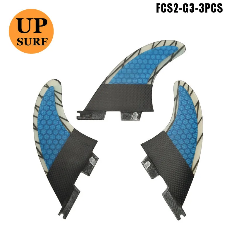 

Surfing G3/G5/G7 FCS2 Surfboard Fins 3 in Per Set Blue,Green,Orange Surf Fins in Surfing FCSII Fins