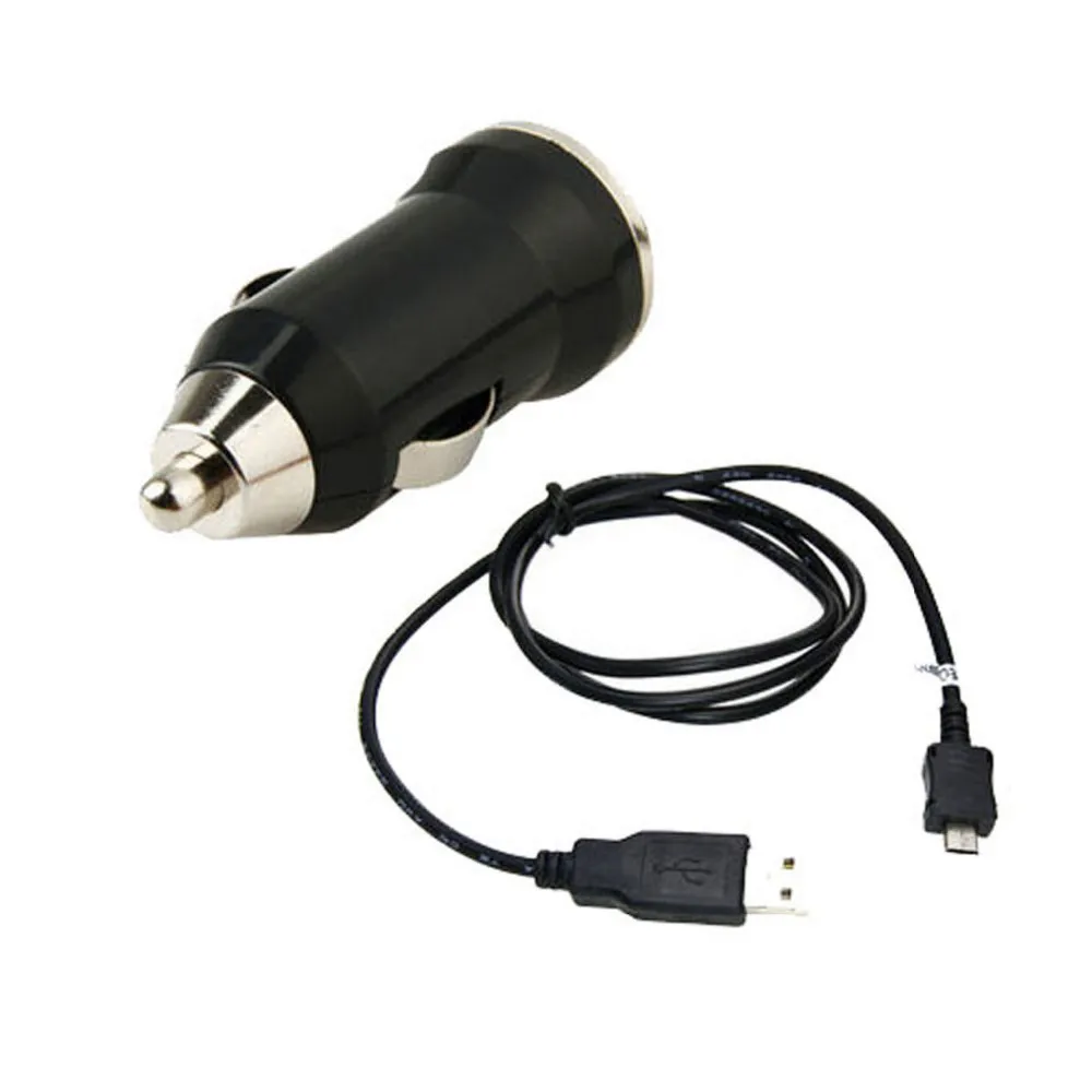 Mini Car Charger + Micro USB DATA Cable for Cell Phone
