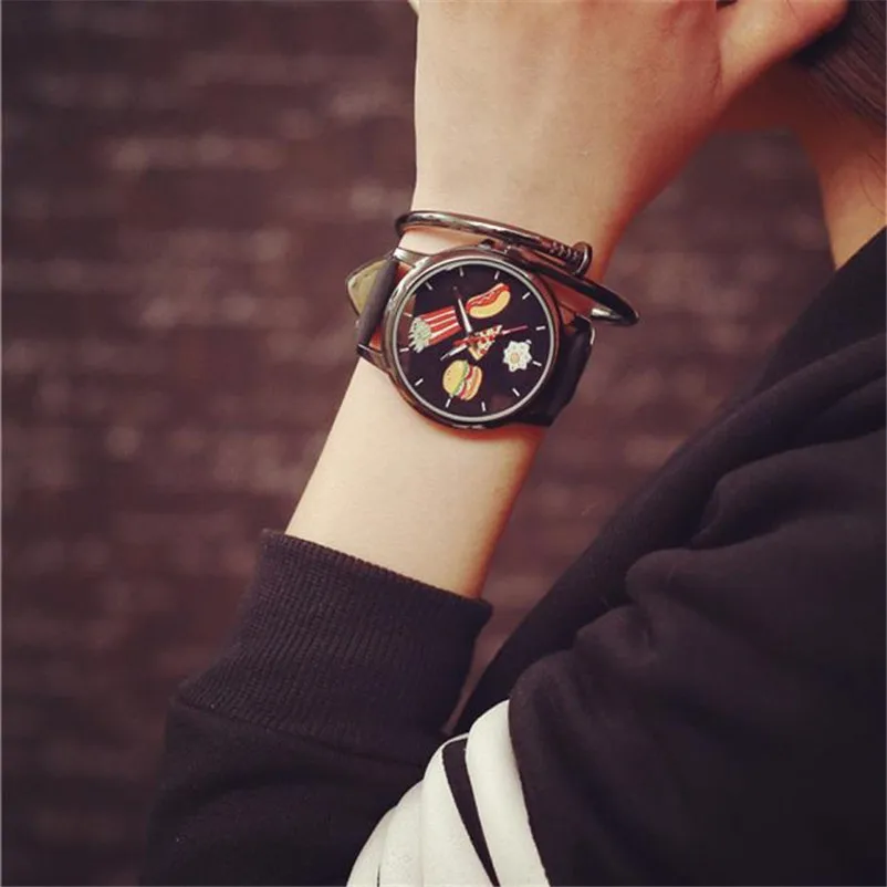 

New Fashion Lovers Watches Women Men Funny Printed Quartz Wrist Watch Mens Women's Dress Clock Watch Couple Gifts Relogio