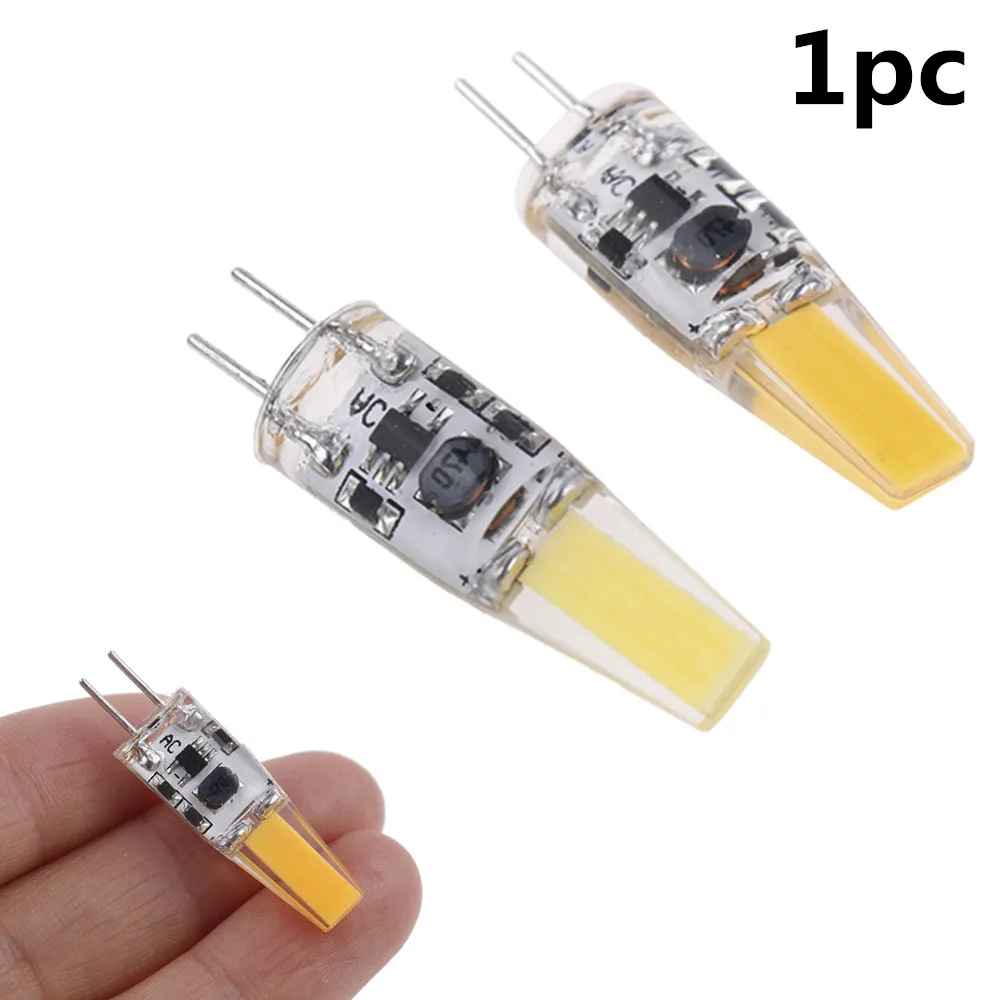 

1pc Mini G4 LED COB Lamp 6W Bulb AC DC 12V Candle Silicone Lights Replace Halogen For Chandelier Spotlight