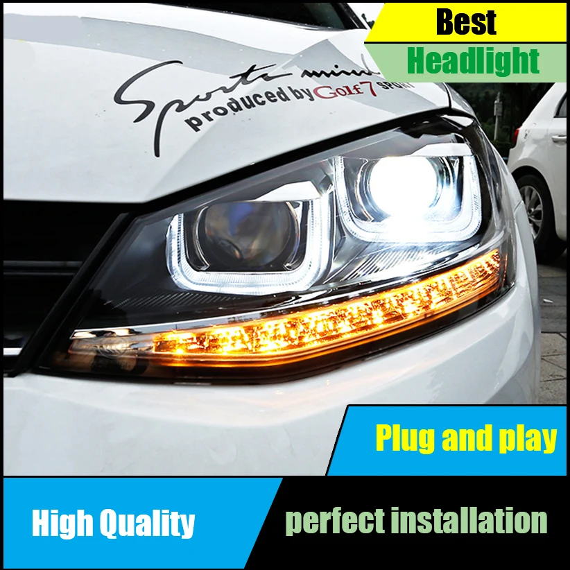 Car styling for VW Golf 7 Mk7 2014 2015 2016 Headlight Assembly LED