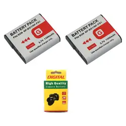 2 шт 3,7 V 1300 mAh NP-BG1 NP BG1 Камера Батарея для sony Cyber-shot DSC-H3 DSC-H7 DSC-H9 DSC-H10 DSC-H20 DSC-H50 DSC-H55 DSC-H70