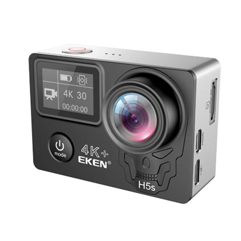 Eken H5S ПЛЮС Действие Камера Full HD Ambarella A12 чип 4 К 30FPS 30 м водонепроницаемый 2,0 touch Экран EIS камера Go Sport pro cam