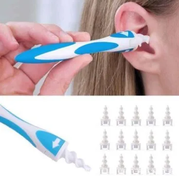 

16 Tips Ear Cleaner Earpick Swab Soft Spiral Cleaner Prevent Ear-pick Easy Clean Tools Ear Care Kit Earwax Removal