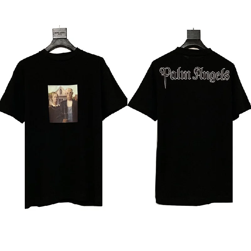 

2019ss Palm Angels T Shirt Men Women 1:1 Oversized Top Tees Summer Style T-shirt Hip Hop Xxxtentacion Panting Palm Angels Tshirt