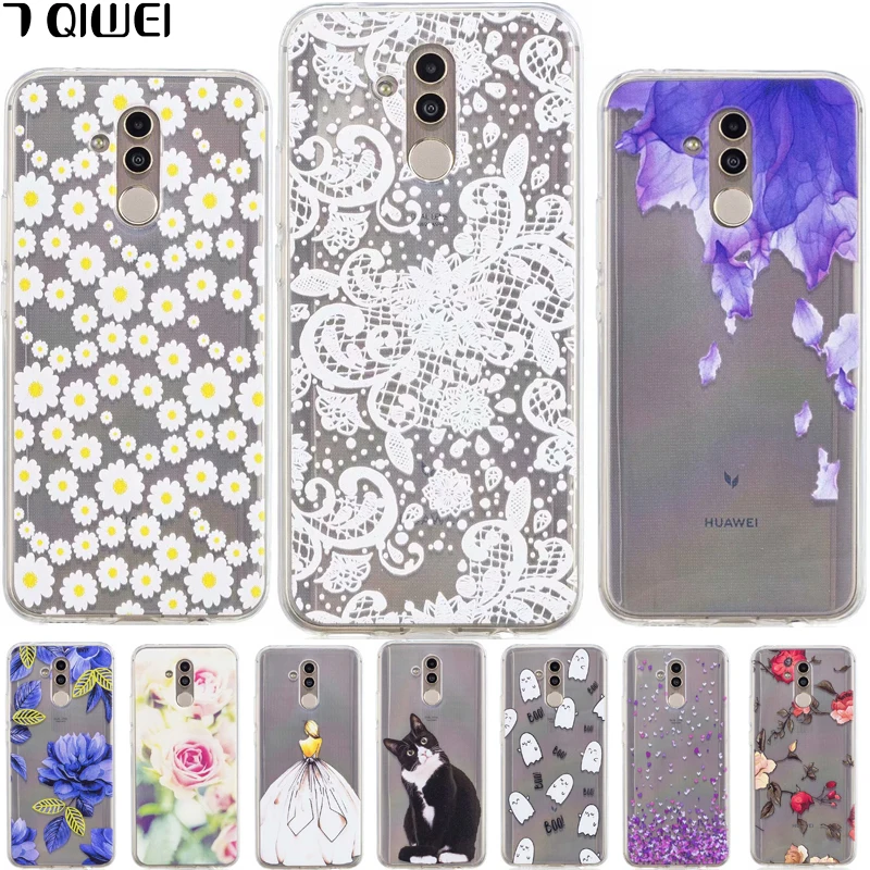 

6.3'' For Huawei Mate 20 Lite Case Silicone Soft TPU Back Cover For Huawei Mate 20Lite Case Cover Mate20 Lite Transparent Cute