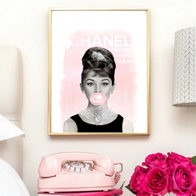 Audrey Hepburn Canvas Art Print Home Decor