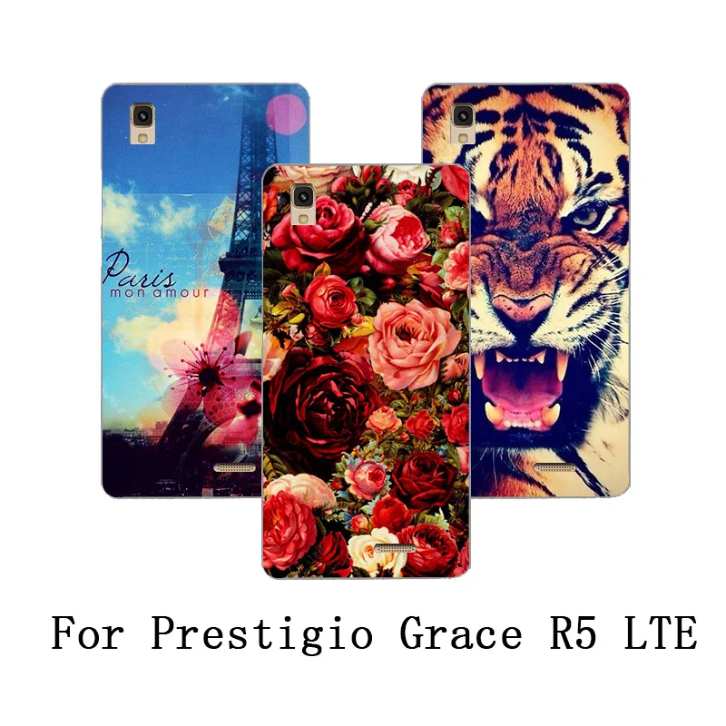 Модный новый цветной чехол сделай сам с рисунком для Prestigio Grace R5 LTE PSP5552 задней