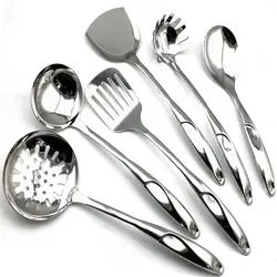 Лидер продаж Нержавеющая сталь Scoop набор посуды комплект Кухонные принадлежности Пособия по кулинарии инструменты 6 шт./компл