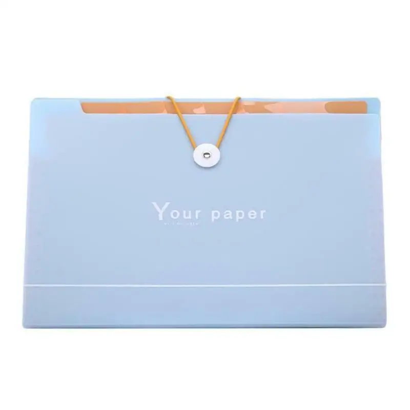

Simple Candy-colored Multi-buckle Folder Into The File Storage A4 Expanding Wallet Pasta Escolar Office Supplies Price At Lowest