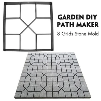 

DIY Garden Path Make Mould Walk Pavement Concrete Mold Path Maker Pavement Model Concrete Stepping Stone Cement Brick Mould