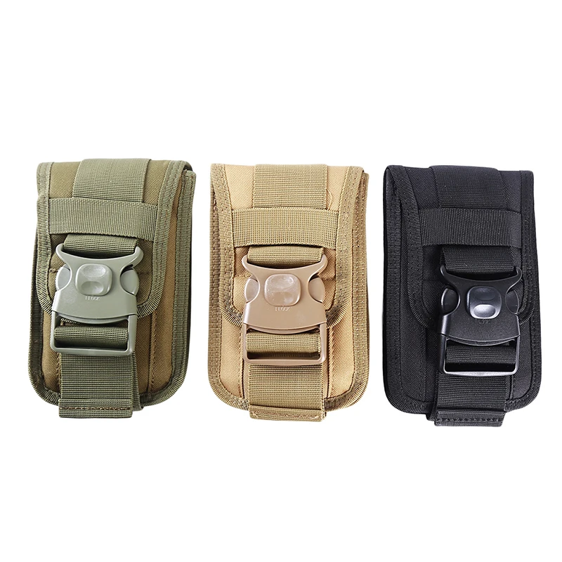 

Portable Tactical Waist Pack Shockproof Double Phone Pouch Wallet Card Hand Bag Camping Hunting Accessory