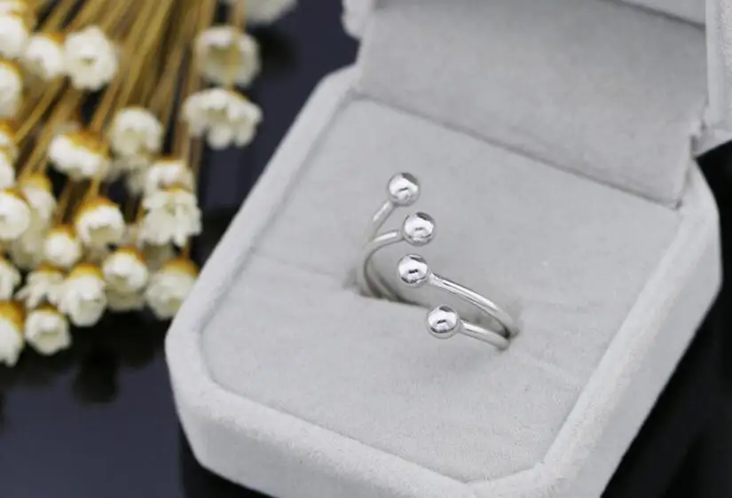 Anenjery индивидуальные Многослойные Геометрические тайские серебряные кольца для женщин, 925 пробы серебряные ювелирные изделия anillos S-R298