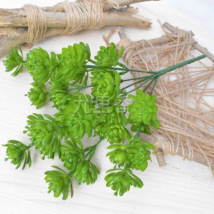 

2pcs/lot 7 Fork Pearl Lotus grass artificial succulents water grass artificial grass greenery for home decoration