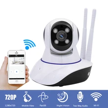 Mini 1MP 720P wifi IP Camera Surveillance CCTV Security Camera with Night Vision 2-Way Audio for Baby /Elder/ Pet/Nanny Monitor