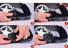 shield for half face motorcycle helmet visor replacement glasses Lens for BLD-M12