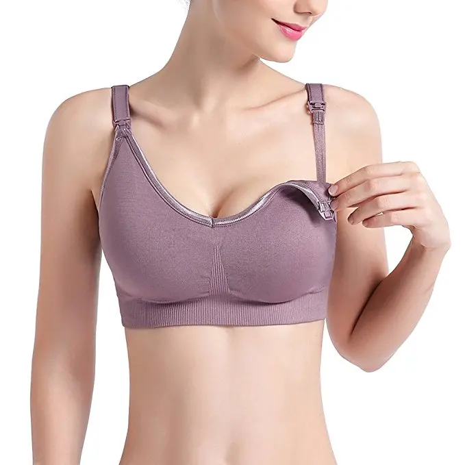 Womens Nursing Bras Maternity Sleep Padded Underwire Full Sling Support