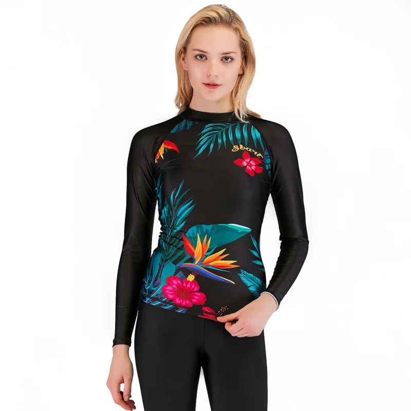 النساء طفح الحرس طويلة الأكمام ملابس السباحة السباحة قميص الأشعة فوق البنفسجية حماية Rashguard الإناث لباس سباحة إركب الرياح الغوص تي شيرت تصفح ... النساء طفح الحرس طويلة الأكمام ملابس السباحة السباحة قميص الأشعة فوق البنفسجية حماية Rashguard الإناث لباس سباحة إركب الرياح الغوص تي شيرت تصفح ...