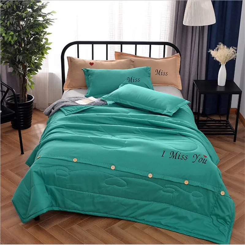2017 3pcs/set Summer quilted Quilt 150*200cm 180*220cm 200*230cm size