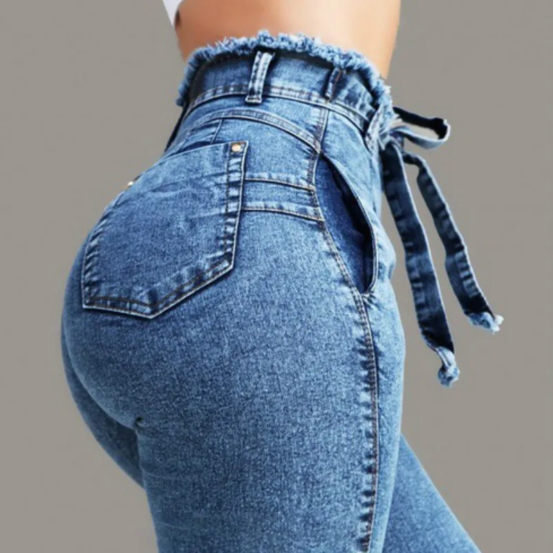 Push Up Jeans Women High Waist Jeans for Women Slim Stretch Denim Jean