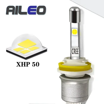 

AILEO auto Headlight Bulbs H27 led H11 h8 h9 H16(JP) 9005 9006 hb3 hb4 880 881 H4 9003 H13 h7 car LED 90W 13000LM XHP50 Fanless