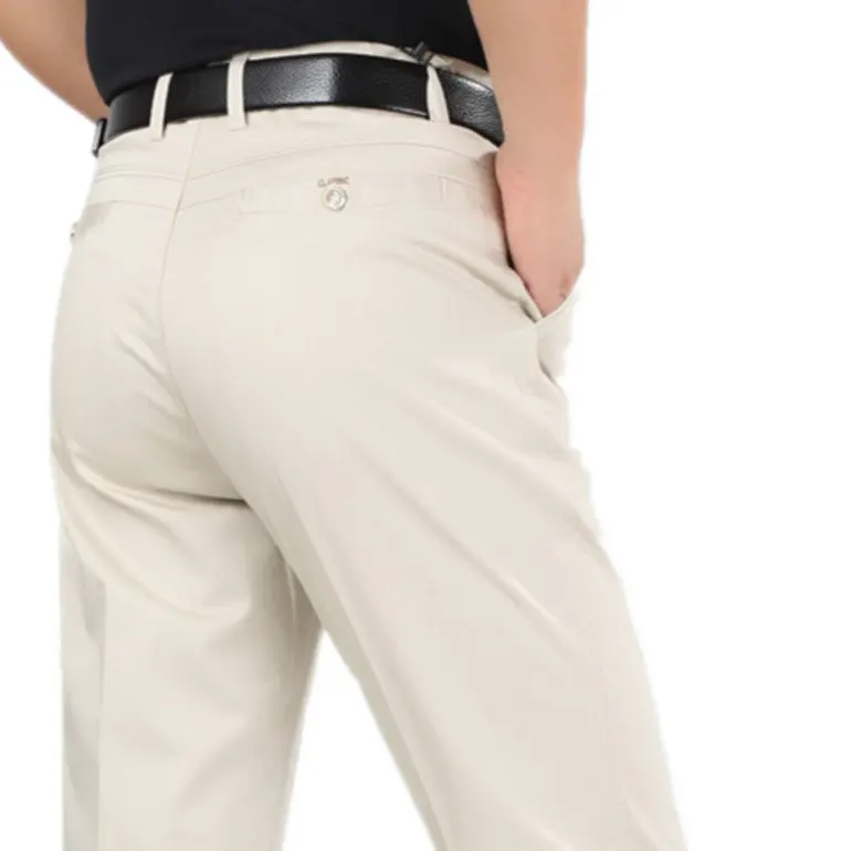 MRMT Брендовые мужские брюки, хлопковые повседневные тонкие мужские брюки с высокой талией, свободные прямые брюки