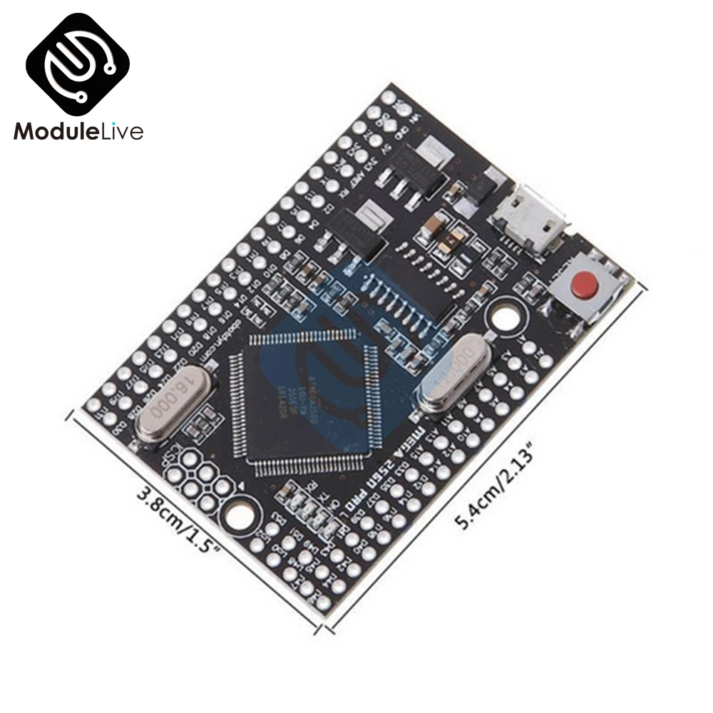 Mega2560 PRO встроенный CH340G/ATMEGA2560-16AU чип с мужской Pinheaders макетной платы совместимый для Arduino MEGA 2560 R3