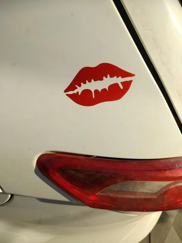Автомобильная наклейка на губы кузов автомобиля красная губа автомобильная
