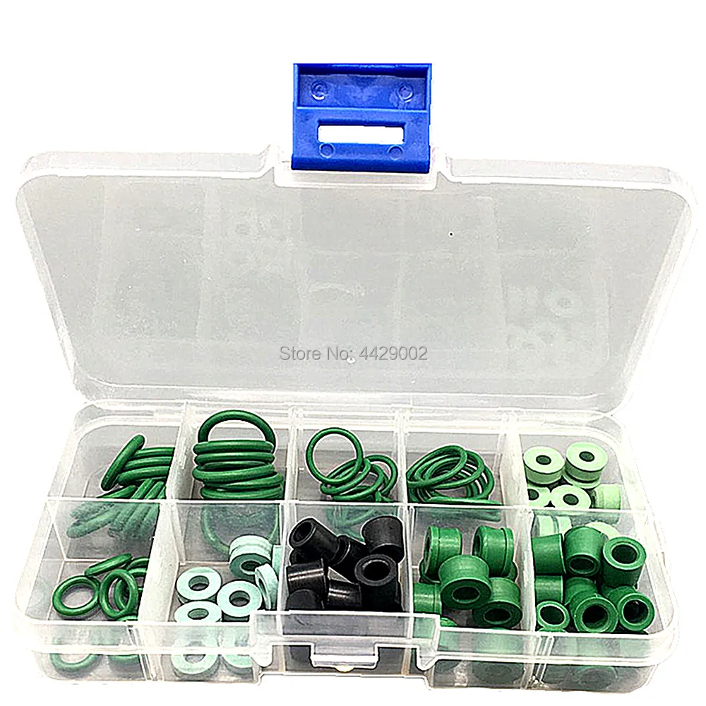 

Rubber O Rings Assorted Box Mixed 134a O-Ring Set Air Conditioning Pipe Tool Joint Seal A/C Repair Rubber Ring Combined R134A
