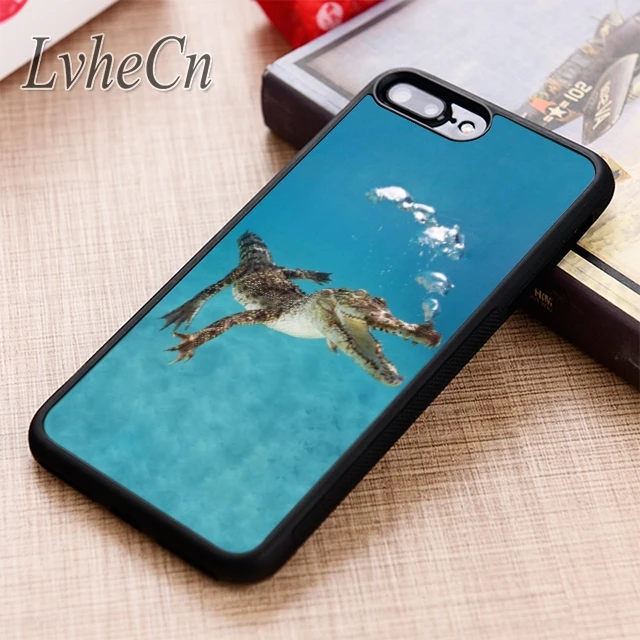 LvheCn крутой чехол с крокодиловым узором для телефона iPhone 5 6 6s 7 8 plus X XR XS max 11 12 Pro Samsung