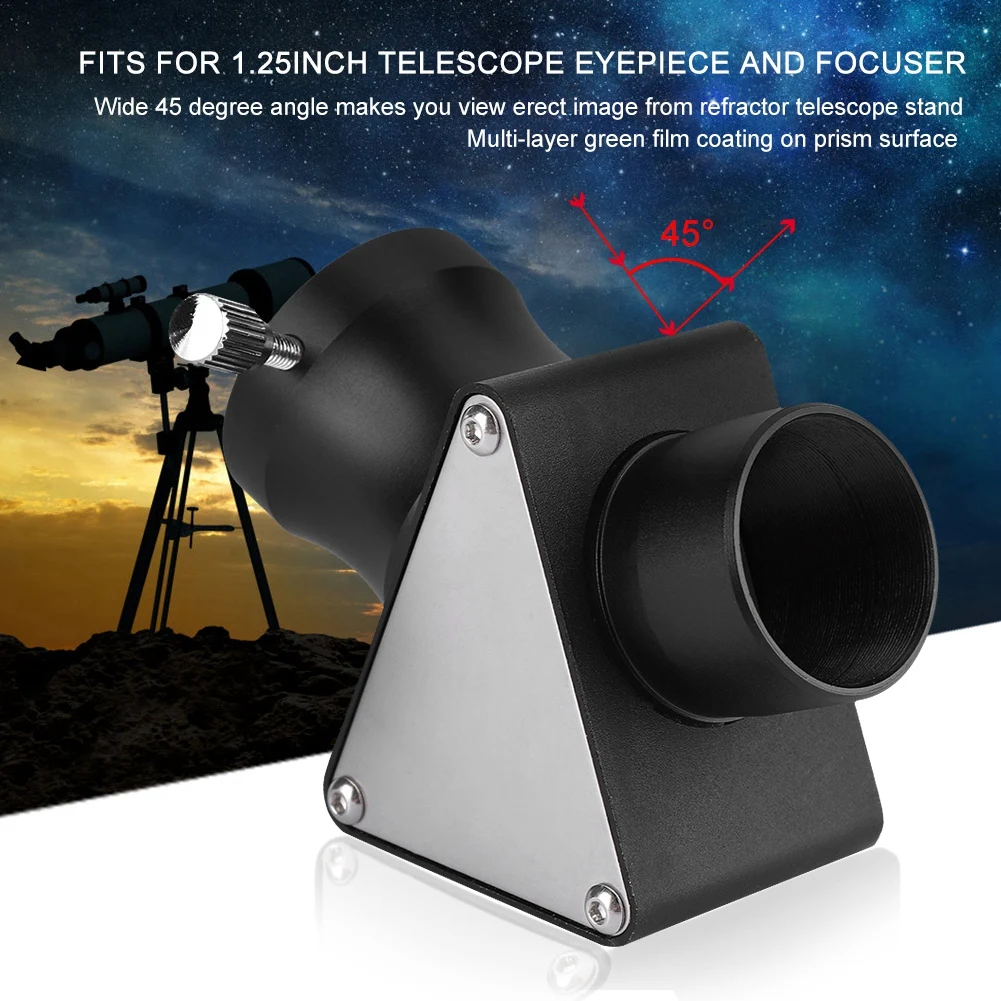1,25 дюймов 45 градусов прямой объектив изображения астрономический телескоп Универсальный интимные аксессуары Лидер продаж
