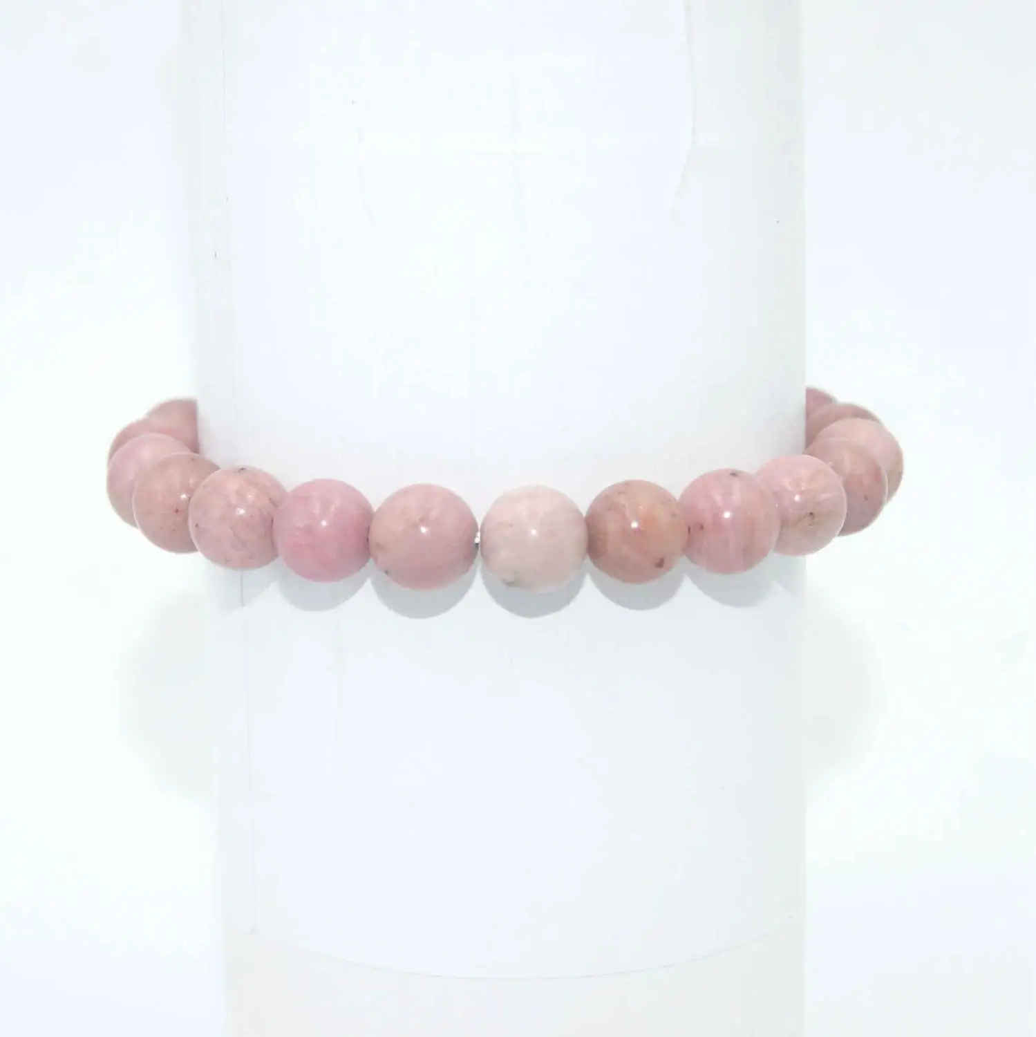 Rhodonite Stone Передача удачи 6 8 10 мм натуральный камень Бусины аметисты Агаты тигровый глаз Lapis браслеты из лазурита для женщин мужчин Йога браслет Femme - Окраска металла: Rhodonite Stone