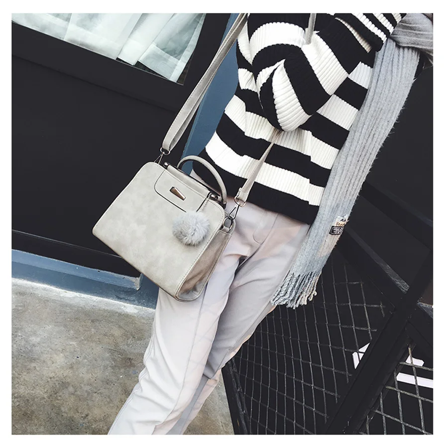 LAN LOU bolso de hombro para mujer 2019 bolsos de cuero de moda de alta calidad nuevo remache bolso de mujer Casual bandolera bolsas